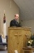 Brother Cox preparing to preach